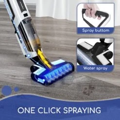 Aigostar 3 In 1 Vloerreiniger - Stofzuiger En Dweilen In 1 - Steelstofzuiger Met Dweilfunctie - Dweilapparaat Draadloos - Whale 33ZDR -Huishoudelijke Benodigdheden 1200x1200 665