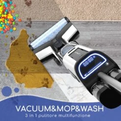 Aigostar 3 In 1 Vloerreiniger - Stofzuiger En Dweilen In 1 - Steelstofzuiger Met Dweilfunctie - Dweilapparaat Draadloos - Whale 33ZDR -Huishoudelijke Benodigdheden 1200x1200 666