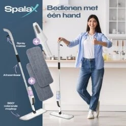 Spalax Dweil - Mop - Dweilsysteem - Vloerwisser Badkamer - Dweilset - Mopset - Vloermop 13 Spalax Dweil - Mop - Dweilsysteem - Vloerwisser Badkamer - Dweilset - Mopset - Vloermop -Huishoudelijke Benodigdheden 1200x1200 721