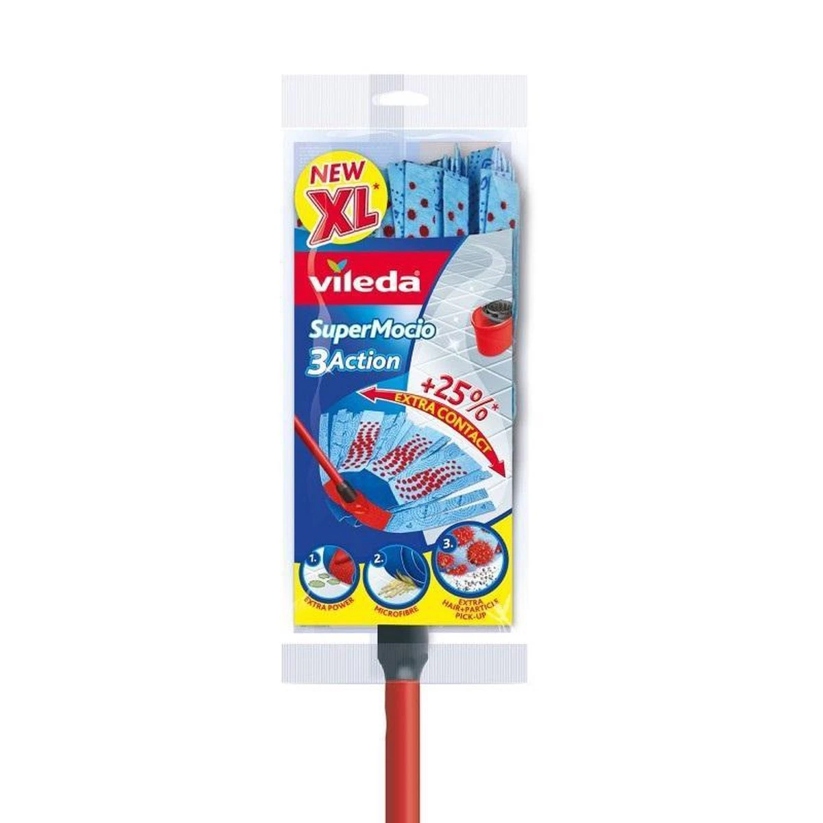 Vileda Super Mocio 3D Mop En Steel 11 Vileda Super Mocio 3D Mop En Steel - Afbeelding 11