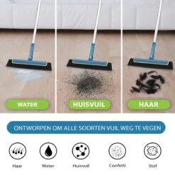 Taxtic® Vloerwisser – Vloertrekker Met Steel – Douchewisser - Vloertrekker – Vloerwisser Badkamer – Trekker - Ophangstuk -Huishoudelijke Benodigdheden 1200x1200 738