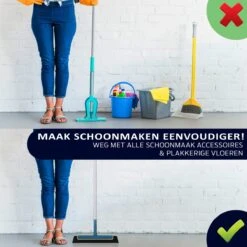 Taxtic® Vloerwisser – Vloertrekker Met Steel – Douchewisser - Vloertrekker – Vloerwisser Badkamer – Trekker - Ophangstuk -Huishoudelijke Benodigdheden 1200x1200 741