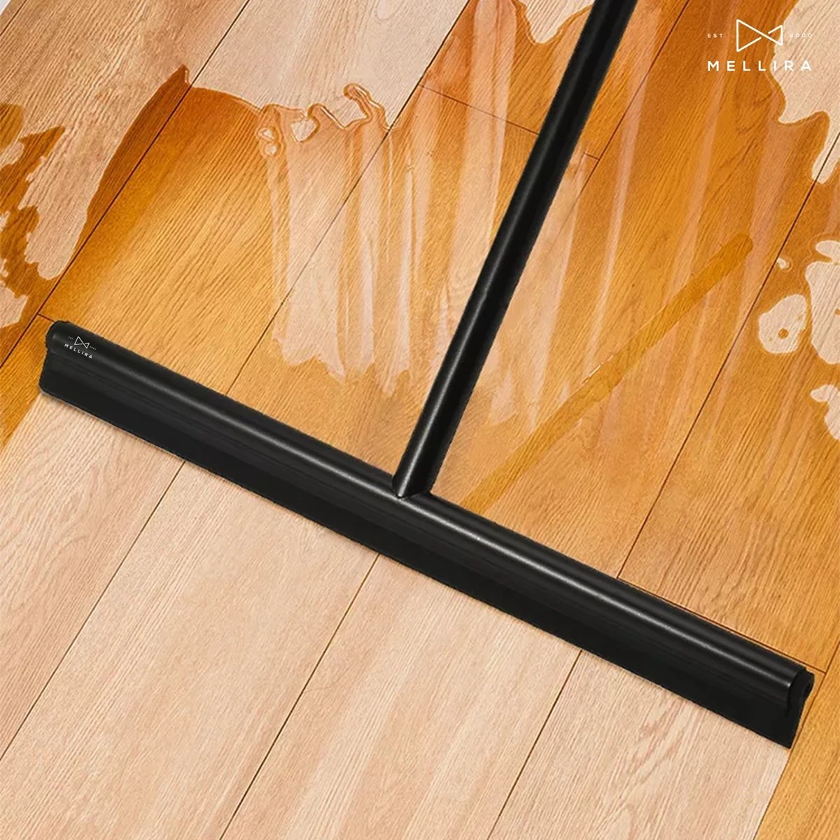 Mellira - Vloerwisser - Vloertrekker Met Steel - Watertrekker Voor Douche - Douchewisser Badkamer - Inclusief Ophanghaak - RVS - Zwart (kerstcadeau Met Verpakking) 6 Mellira - Vloerwisser - Vloertrekker Met Steel - Watertrekker Voor Douche - Douchewisser Badkamer - Inclusief Ophanghaak - RVS - Zwart (kerstcadeau Met Verpakking) - Afbeelding 6