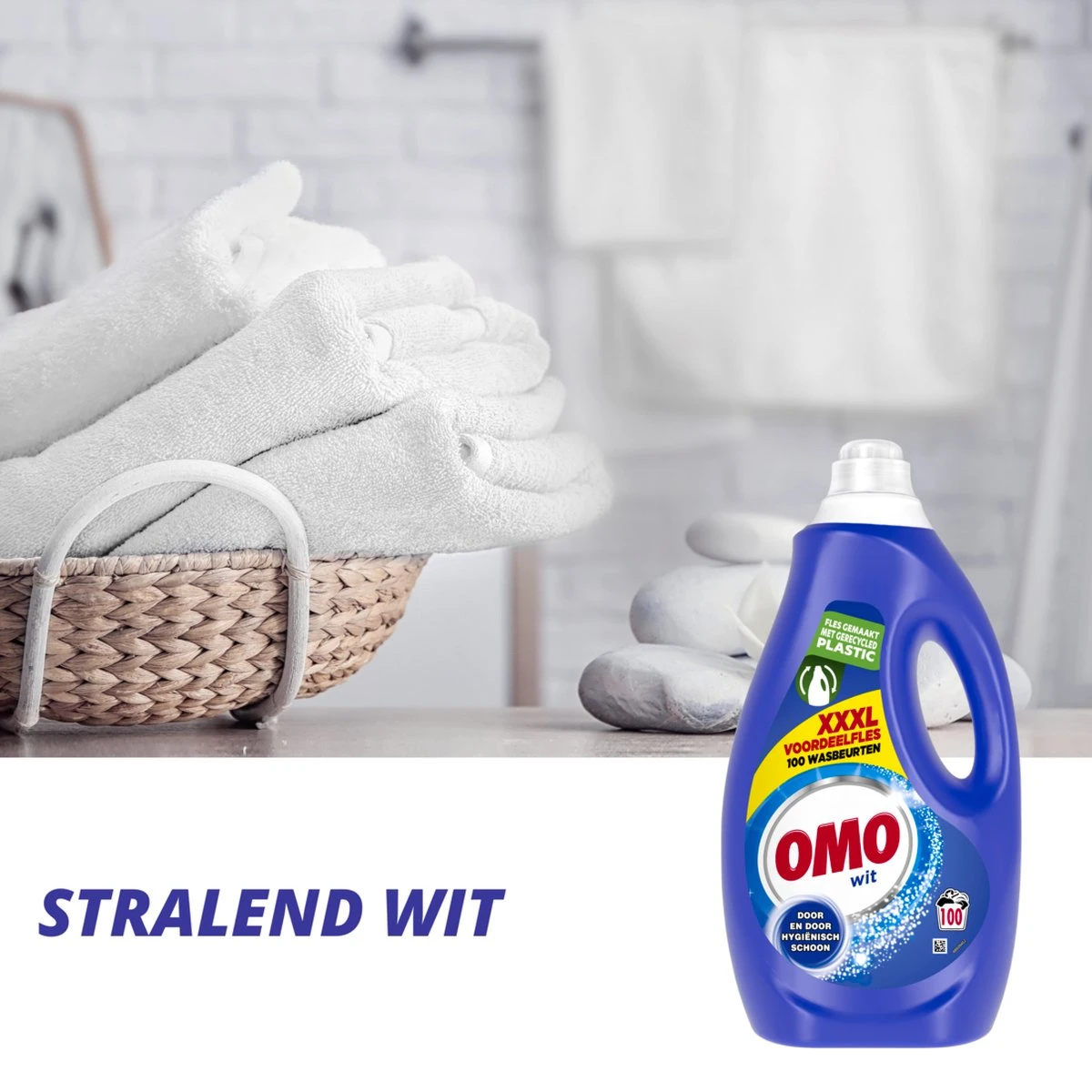 Omo Vloeibaar Wasmiddel Wit - 100 Wasbeurten - Grootverpakking 4 Omo Vloeibaar Wasmiddel Wit - 100 Wasbeurten - Grootverpakking - Afbeelding 4