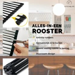 Kitch&Life Afdruiprek Oprolbaar - Mat Zwart - Pannenonderzetter - Afdruipmat - Keukenrek 3-in-1 12 Kitch&Life Afdruiprek Oprolbaar - Mat Zwart - Pannenonderzetter - Afdruipmat - Keukenrek 3-in-1 -Huishoudelijke Benodigdheden 1200x1200 897