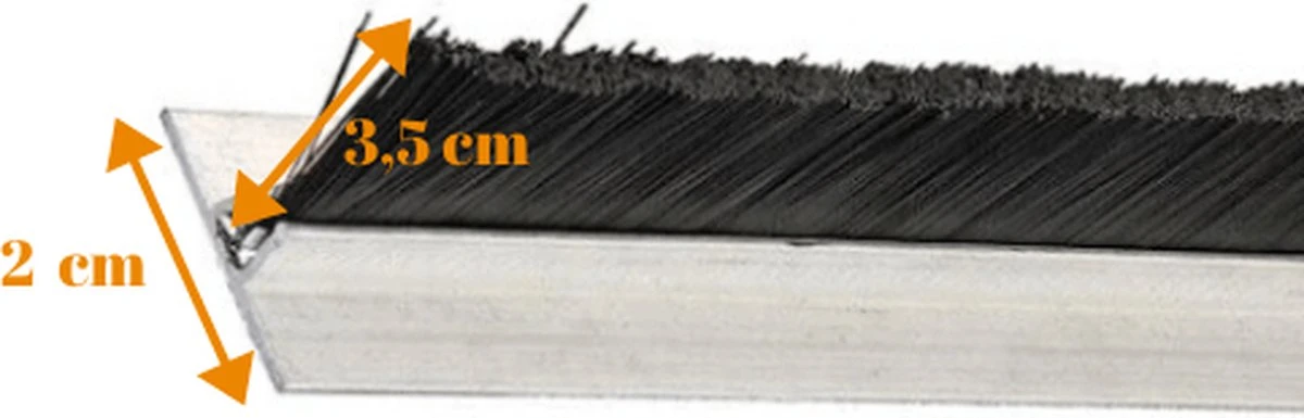 Deurborstel - Stripborstel - 90 Cm - Aluminium Profiel - T Type- Woonaccessoires - Deurstrip 1 Deurborstel - Stripborstel - 90 Cm - Aluminium Profiel - T Type- Woonaccessoires - Deurstrip