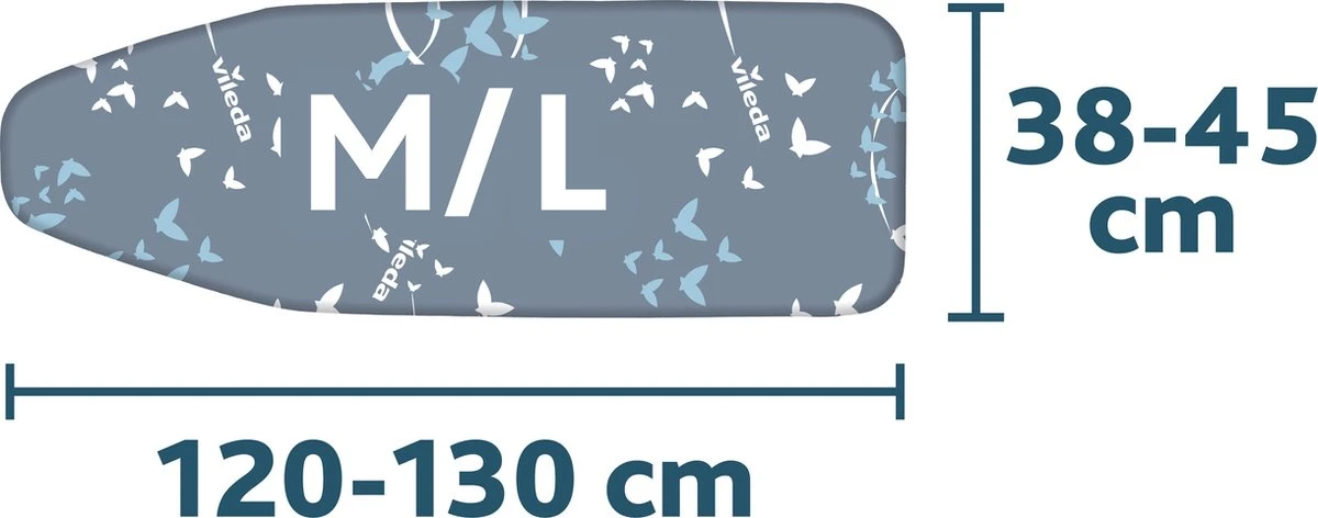 Vileda Total Reflect Strikplankovertrek - Universeel - Met Aluminium Bekleding 5 Vileda Total Reflect Strikplankovertrek - Universeel - Met Aluminium Bekleding - Afbeelding 5