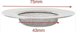 JvB - Gootsteen Zeef 2 Stuks RVS Buitenmaat 7.5 Cm Binnenmaat 4,3 Cm - Zeef - Gootsteen - Haar Opvanger Haar Vanger - Vuil Tegenhouden -Huishoudelijke Benodigdheden 1200x519 1