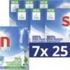 SUN® Sun All-in-1 Normaal Vaatwastabletten - 7 X 25 Tabletten - Voordeelverpakking