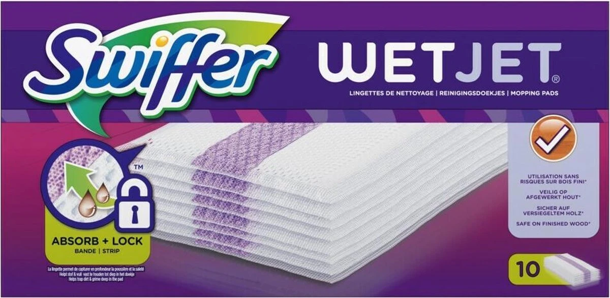 Swiffer WetJet - Reinigingsdoekjes - 10 Stuks 5 Swiffer WetJet - Reinigingsdoekjes - 10 Stuks - Afbeelding 5
