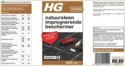 HG Natuursteen Impregnerende Beschermer (HG Product 32) - 1L - Tegen Het Intrekken Van Vuil - Ook Voor Granito En Marmer Composiet 9 HG Natuursteen Impregnerende Beschermer (HG Product 32) - 1L - Tegen Het Intrekken Van Vuil - Ook Voor Granito En Marmer Composiet -Huishoudelijke Benodigdheden 1200x640 2