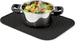 Merkloos Afdruipmat Met GRATIS Afwasborstel - Droogmat - Afdruipmat Siliconen - BPA Vrij - Afdruipmat Voor Afwas - Zwart -Huishoudelijke Benodigdheden 1200x655 2