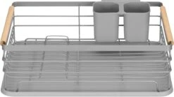 Navaris Afdruiprek Met Uitneembare Bestekhouder - Afwasrek Met Losse Lekbak - Vaatwasrek Met Plateau - Voor Bestek, Borden, Schalen En Pannen -Huishoudelijke Benodigdheden 1200x673 1