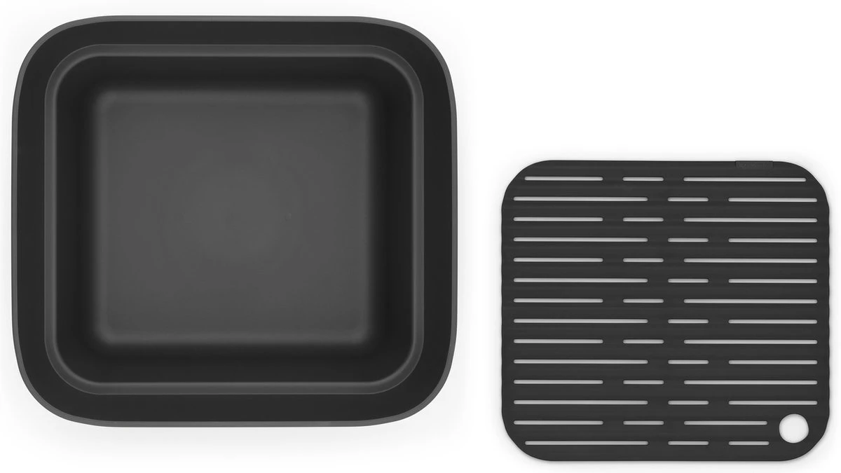 Brabantia SinkSide Afwasbak Vierkant - Met Afdruipschaal - Dark Grey 6 Brabantia SinkSide Afwasbak Vierkant - Met Afdruipschaal - Dark Grey - Afbeelding 6