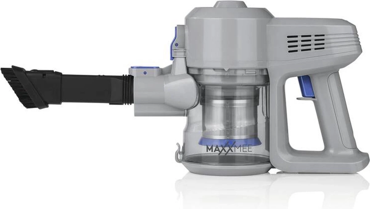 MAXXMEE Steelstofzuiger - Snoerloos - Grijs/Blauw - 120W - 22,2V 2 MAXXMEE Steelstofzuiger - Snoerloos - Grijs/Blauw - 120W - 22,2V - Afbeelding 2