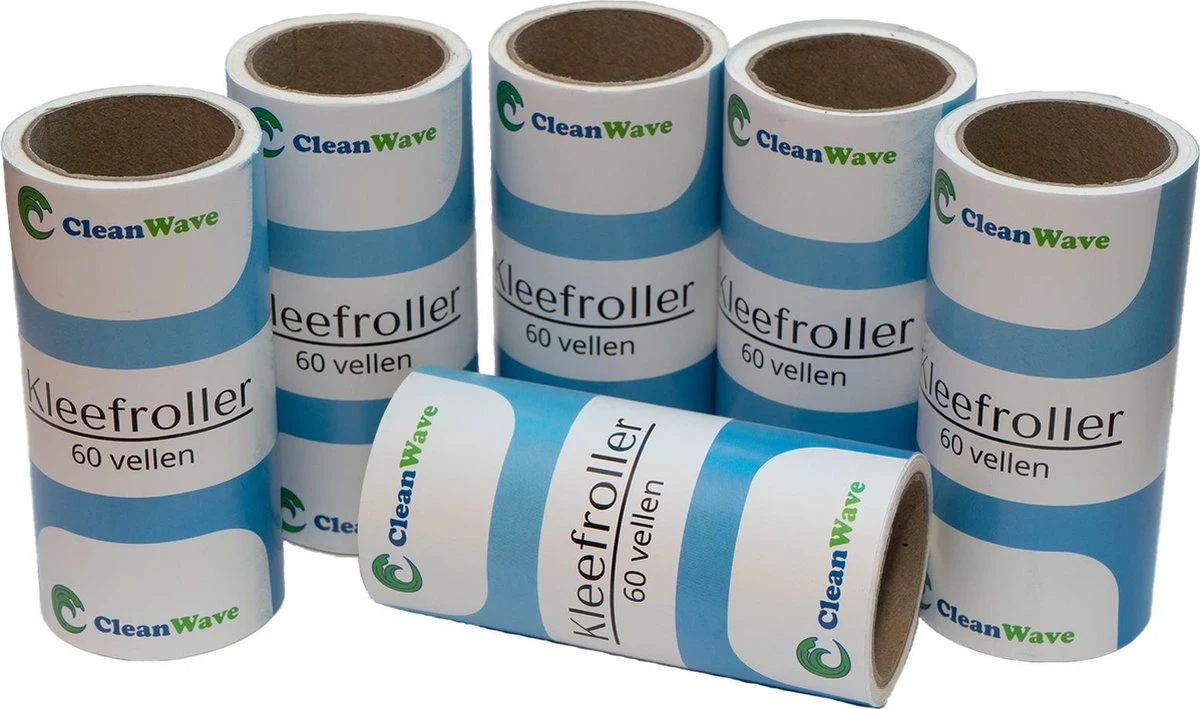 ®CleanWave Kleefroller 360 Zeer Klevende Vellen – Universele Kleefroller Navulling - 6 Rollen - Pluizenroller - Pluizenverwijderaar 5 ®CleanWave Kleefroller 360 Zeer Klevende Vellen – Universele Kleefroller Navulling - 6 Rollen - Pluizenroller - Pluizenverwijderaar - Afbeelding 5