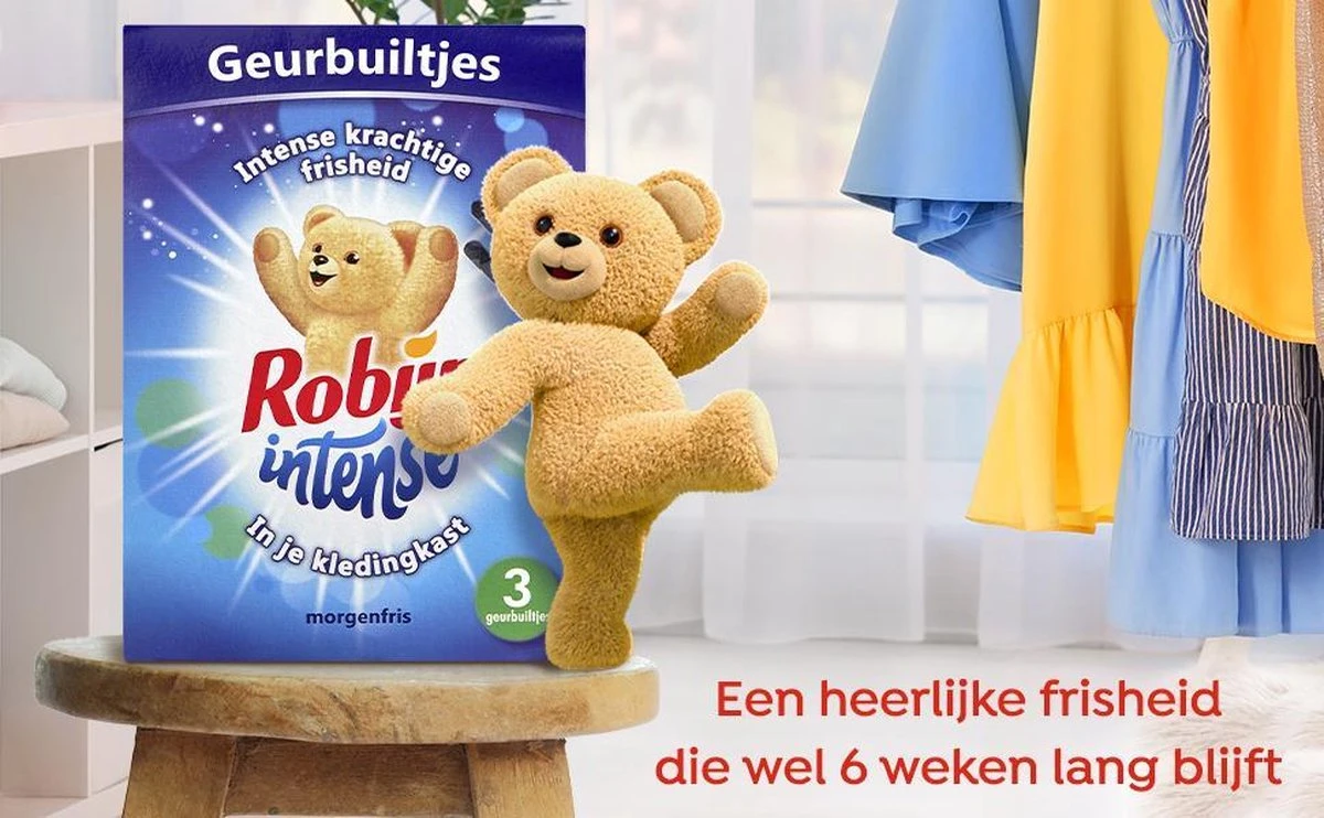 Robijn Geurbuiltje Intense 3 STUKS - Geur- Geurbuiltjes- Geurzakjes Voor In De Kledingkast 3 Robijn Geurbuiltje Intense 3 STUKS - Geur- Geurbuiltjes- Geurzakjes Voor In De Kledingkast - Afbeelding 3