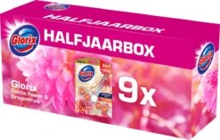 Glorix Aroma Lux Dahlia Flower & Dragonfruit - 9 Toiletblokken - Halfjaarbox - Voordeelverpakking -Huishoudelijke Benodigdheden 1200x761 4