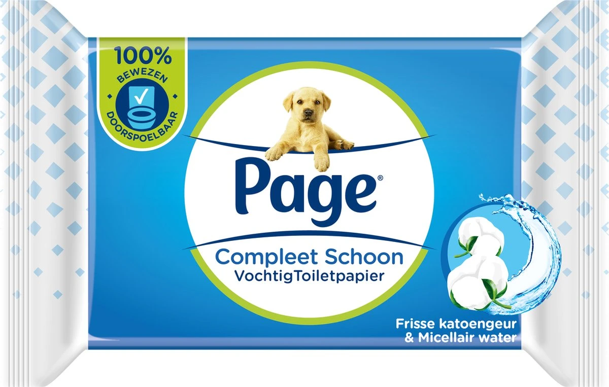 Page Vochtig Toiletpapier - 12 X 38 Stuks - Compleet Schoon Vochtig Wc Papier - Voordeelverpakking 3 Page Vochtig Toiletpapier - 12 X 38 Stuks - Compleet Schoon Vochtig Wc Papier - Voordeelverpakking - Afbeelding 3