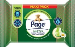 Page Vochtig Toiletpapier - 6 X 74 Stuks - Aloë Vera Maxi Vochtig Wc Papier - Voordeelverpakking -Huishoudelijke Benodigdheden 1200x763 5