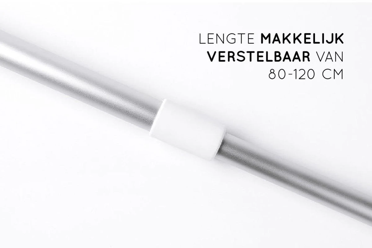 Amenzo® Vloertrekker Met Steel - Vloerwisser - 35 Cm + 120 Cm Steel - Uitschuifbare Aluminium Steel - Badkamer – Trekker - Vloerwisser Wit – Watertrekker 2 Amenzo® Vloertrekker Met Steel - Vloerwisser - 35 Cm + 120 Cm Steel - Uitschuifbare Aluminium Steel - Badkamer – Trekker - Vloerwisser Wit – Watertrekker - Afbeelding 2