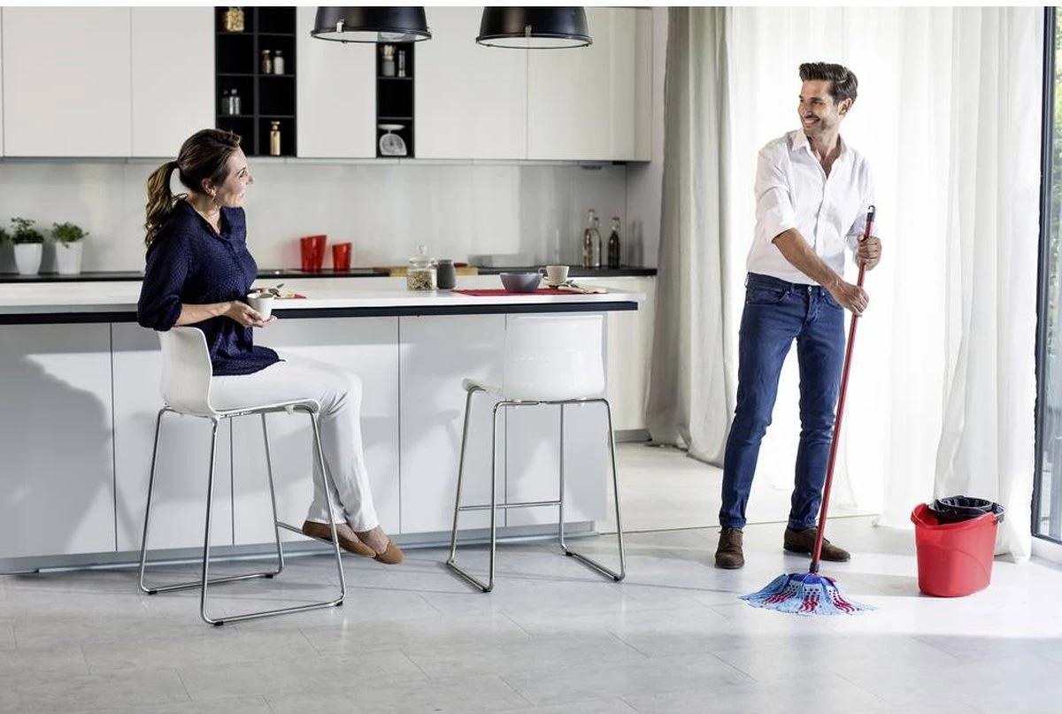 Vileda Super Mocio 3D Mop En Steel 4 Vileda Super Mocio 3D Mop En Steel - Afbeelding 4