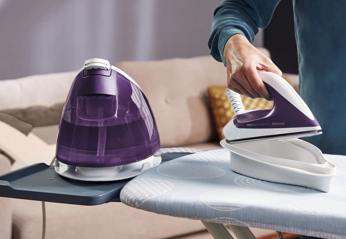 Philips PerfectCare Compact Plus GC7933/30 - Stoomgenerator - Paars 12 Philips PerfectCare Compact Plus GC7933/30 - Stoomgenerator - Paars - Afbeelding 12