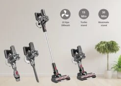 Steelstofzuiger Draadloos 200Watt Met 4 Verschillende Opzetstukken - Zakloos - Hepa Filter - Handstofzuiger - Kruimeldief -Huishoudelijke Benodigdheden 1200x848 2