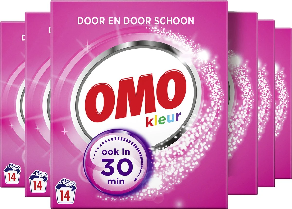 Omo Kleur Waspoeder - 6 X 14 Wasbeurten - Voordeelverpakking 2 Omo Kleur Waspoeder - 6 X 14 Wasbeurten - Voordeelverpakking - Afbeelding 2