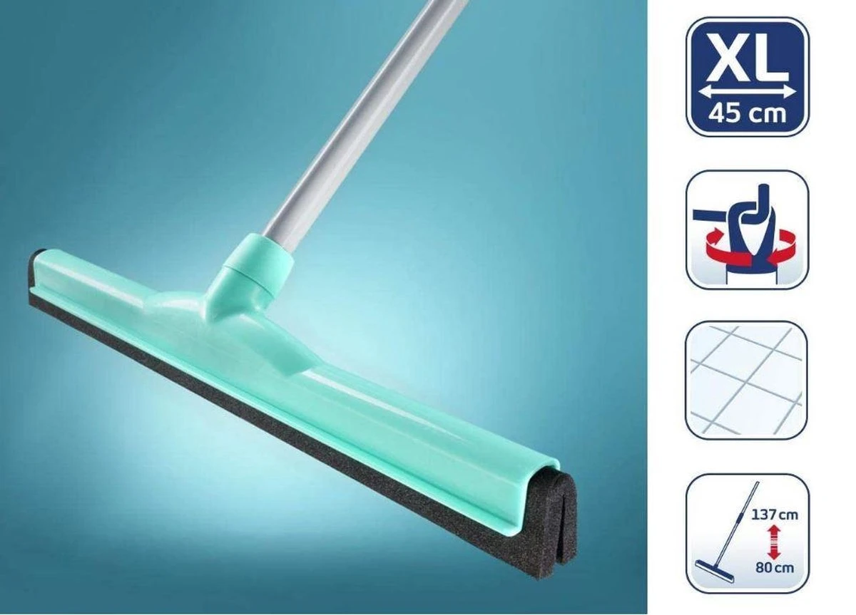 Leifheit Classic Watertrekker - Met Telescoopsteel (85-140 Cm) - 45 Cm Veegbreedte 3 Leifheit Classic Watertrekker - Met Telescoopsteel (85-140 Cm) - 45 Cm Veegbreedte - Afbeelding 3