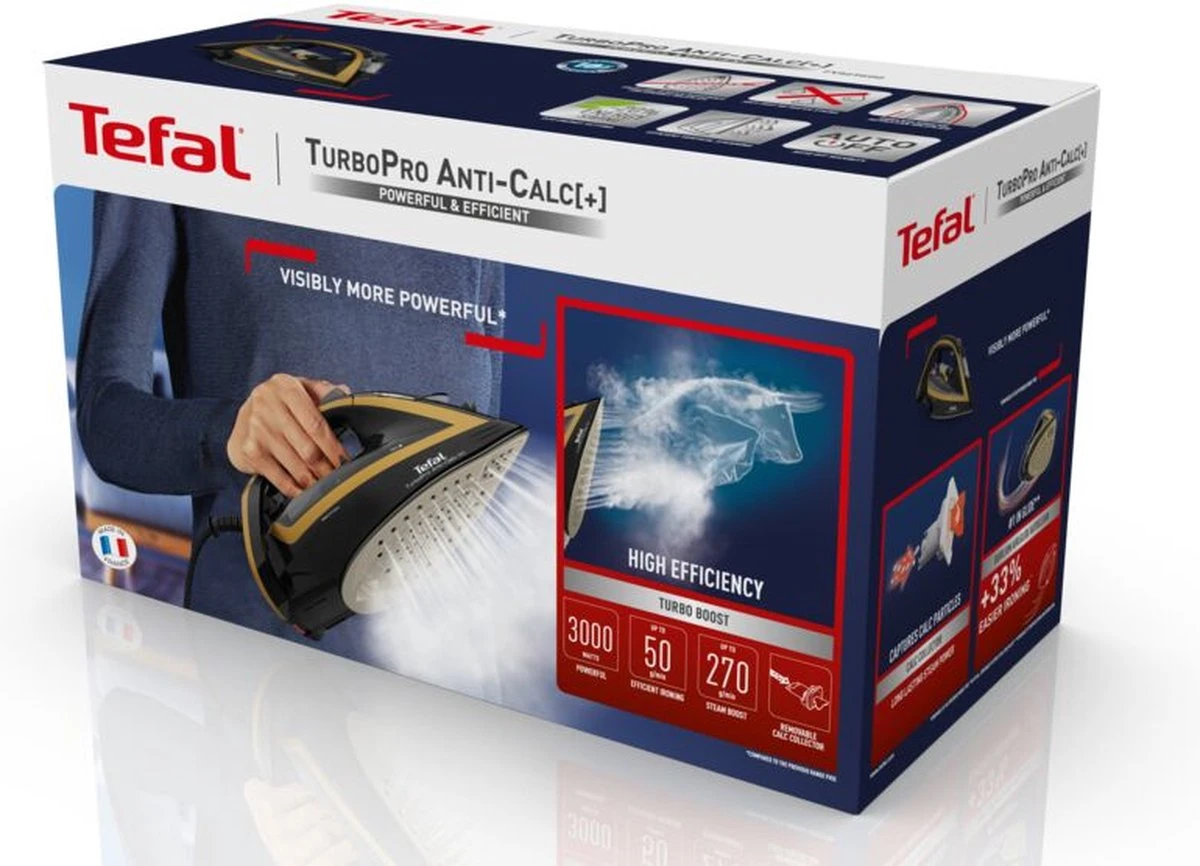 Tefal TurboPro Anti-Calc FV5696 - Strijkijzer 9 Tefal TurboPro Anti-Calc FV5696 - Strijkijzer - Afbeelding 9
