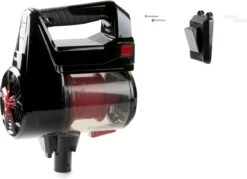 PRIMO PR504SV Stofzuiger Zonder Zak - 3-in-1 Steelstofzuiger Draadloos - Kruimelzuiger - HEPA Filter - Zwart/Rood -Huishoudelijke Benodigdheden 1200x868 2