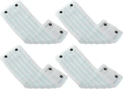 Leifheit - Clean Twist XL / Combi Clean XL Vloerwisser Vervangingsdoek Met Drukknoppen – Micro Duo – 42 Cm / Set Van 4