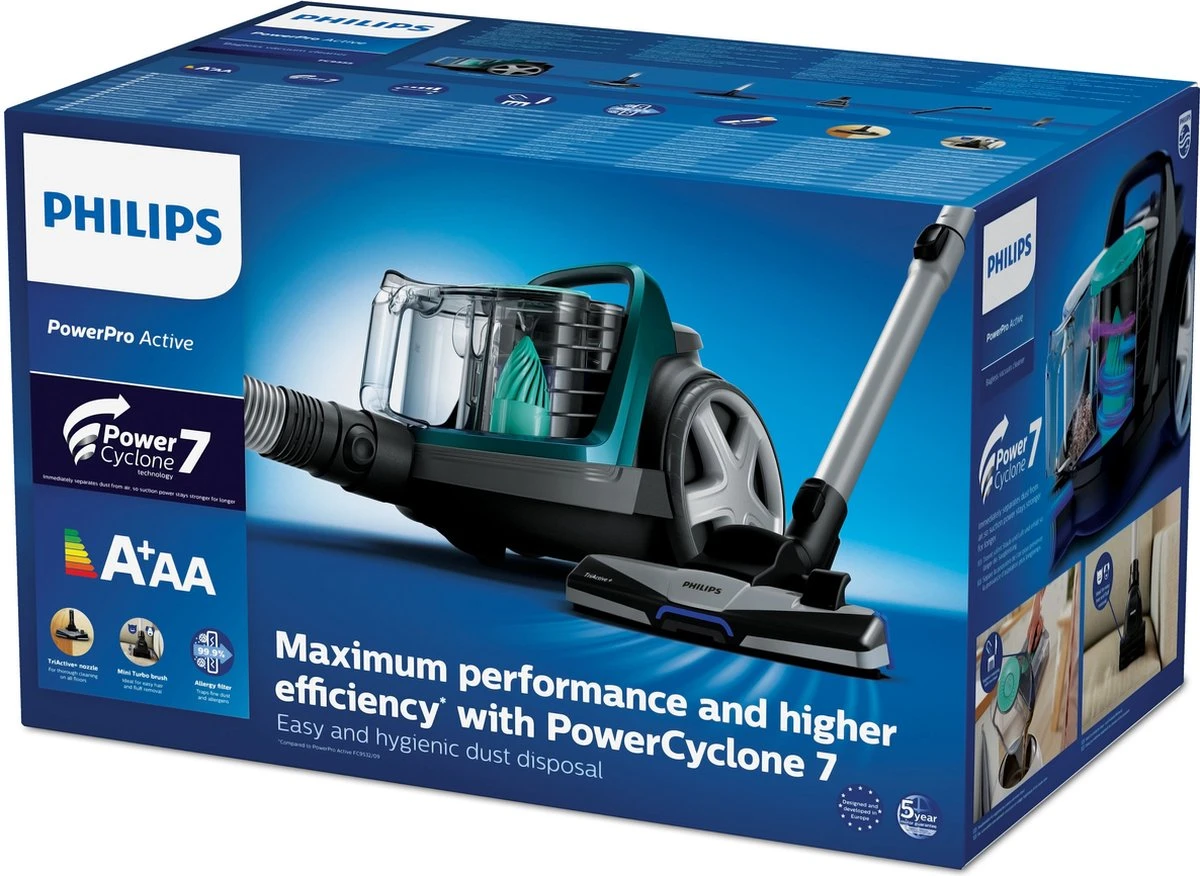 Philips PowerPro Active Stofzuiger Zonder Stofzak FC9555/09 3 Philips PowerPro Active Stofzuiger Zonder Stofzak FC9555/09 - Afbeelding 3