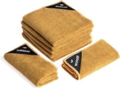 Klud Vaatdoek Set - 7 Dagen - Curry -Huishoudelijke Benodigdheden 1200x879 1