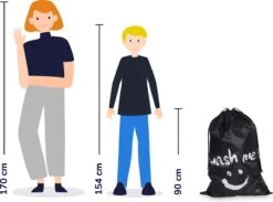 Wonair - Grote Waszak - Laundry Bag - Wash Me - 60x90cm - Zwart - Met Trekkoord 12 Wonair - Grote Waszak - Laundry Bag - Wash Me - 60x90cm - Zwart - Met Trekkoord -Huishoudelijke Benodigdheden 1200x891