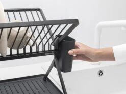 Brabantia SinkSide Afdruiprek - Inklapbaar - Compact - Dark Grey -Huishoudelijke Benodigdheden 1200x900 45