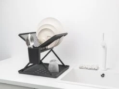 Brabantia SinkSide Afdruiprek - Inklapbaar - Compact - Dark Grey -Huishoudelijke Benodigdheden 1200x900 48