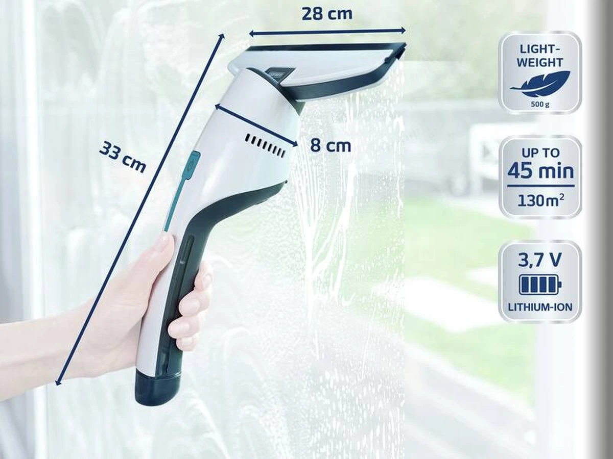 Leifheit Nemo - Set Raamreiniger En Badkamer Ruitenreiniger Met Gratis Wandhouder En Tweede Zuigmond 2 Leifheit Nemo - Set Raamreiniger En Badkamer Ruitenreiniger Met Gratis Wandhouder En Tweede Zuigmond - Afbeelding 2