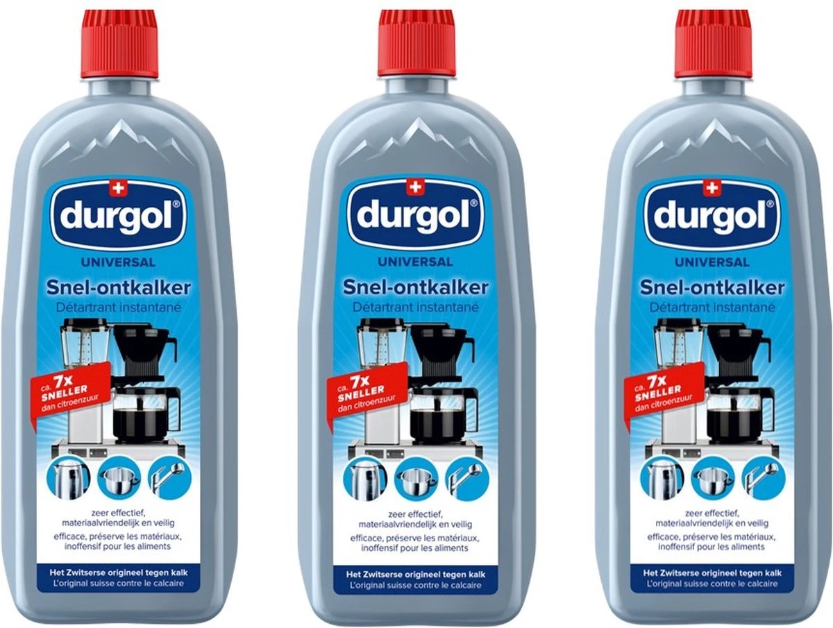 Durgol® | 3 X 750 Ml Universal Snel Ontkalker | Kalkaanslag Huishoudelijke Voorwerpen | Milieuvriendelijk 1 Durgol® | 3 X 750 Ml Universal Snel Ontkalker | Kalkaanslag Huishoudelijke Voorwerpen | Milieuvriendelijk