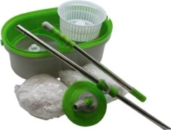 BensonClean Spin Mop - Inclusief Emmer -Huishoudelijke Benodigdheden 1200x914