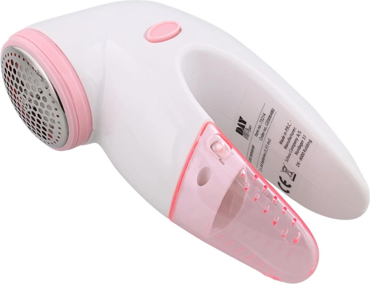 Day Elektrische Pluizenverwijderaar - Pluizentondeuse Draadloos - Kledingontpluizer - Lint Remover - Roze 1 Day Elektrische Pluizenverwijderaar - Pluizentondeuse Draadloos - Kledingontpluizer - Lint Remover - Roze
