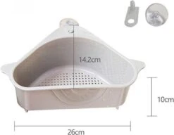 Merkloos Gootsteenorganiser Grijs - Sponshouder - Aanrecht Organiser - Vaatdoek Houder - Gootsteen Organiser - Gootsteen Bakje - Gootsteen Organiser- Gootsteenorganiser - Gootsteen Houder - Gootsteenzeef -Huishoudelijke Benodigdheden 1200x932