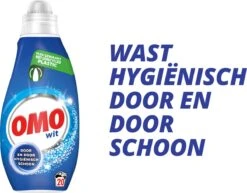 Omo Klein & Krachtig Wit Vloeibaar Wasmiddel - 8 X 20 Wasbeurten - Voordeelverpakking -Huishoudelijke Benodigdheden 1200x936