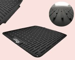 HOMYHON Afdruipmat -Afdruipmat Siliconen -Pannenonderzetter- Antislip -Hittebestendig - Aanrecht Mat -Siliconen Mat - 40 X 46 Cm - Zwart 11 HOMYHON Afdruipmat -Afdruipmat Siliconen -Pannenonderzetter- Antislip -Hittebestendig - Aanrecht Mat -Siliconen Mat - 40 X 46 Cm - Zwart -Huishoudelijke Benodigdheden 1200x960 4