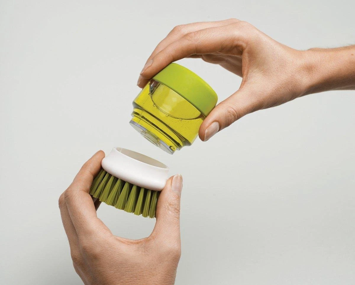 Joseph Joseph Afwasborstel Palm Scrub - Incl Houder - Grijs 4 Joseph Joseph Afwasborstel Palm Scrub - Incl Houder - Grijs - Afbeelding 4