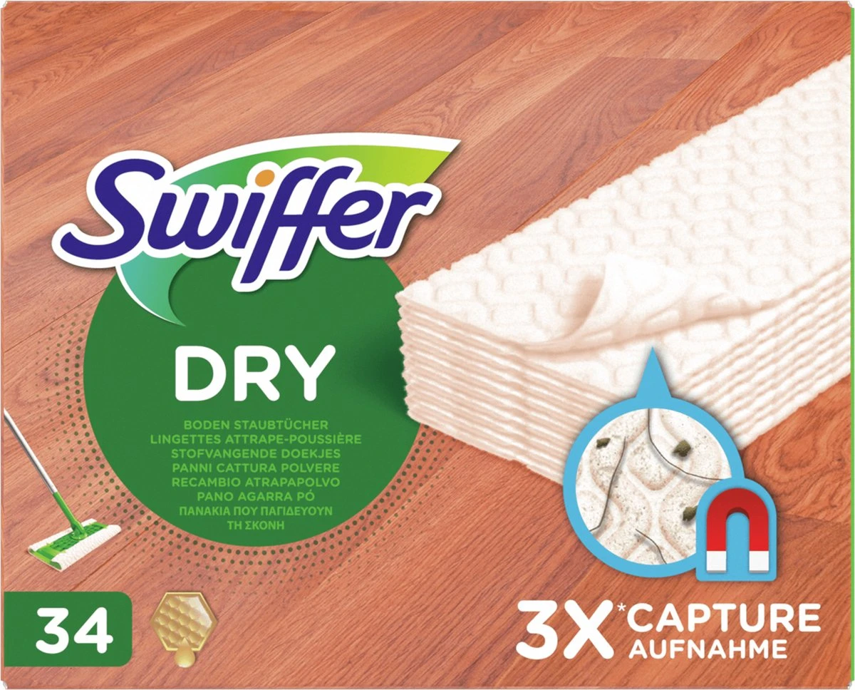 Swiffer Vloerdoekjes Houten Vloeren - Parket - Laminaat - 34 Stuks 11 Swiffer Vloerdoekjes Houten Vloeren - Parket - Laminaat - 34 Stuks - Afbeelding 11