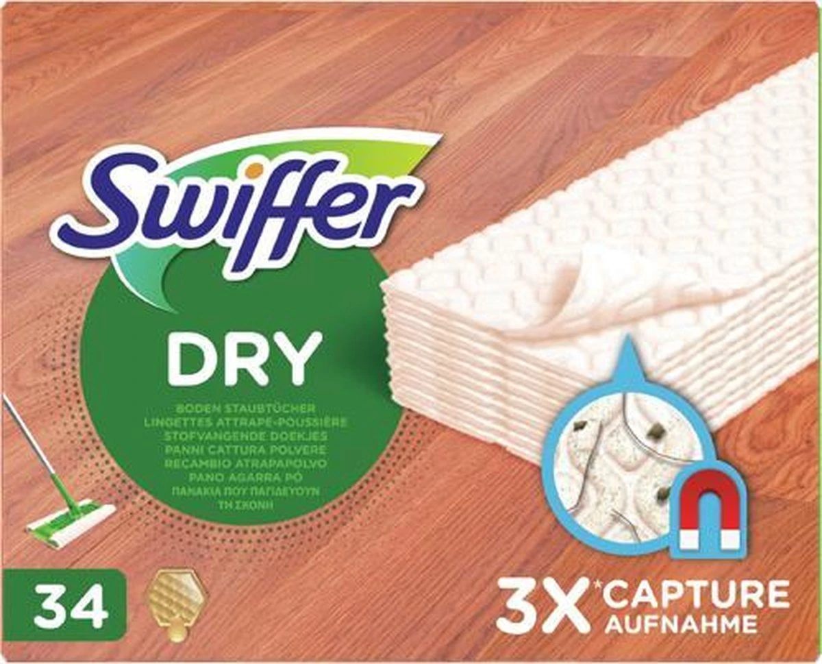 Swiffer Vloerdoekjes Houten Vloeren - Parket - Laminaat - 34 Stuks 1 Swiffer Vloerdoekjes Houten Vloeren - Parket - Laminaat - 34 Stuks