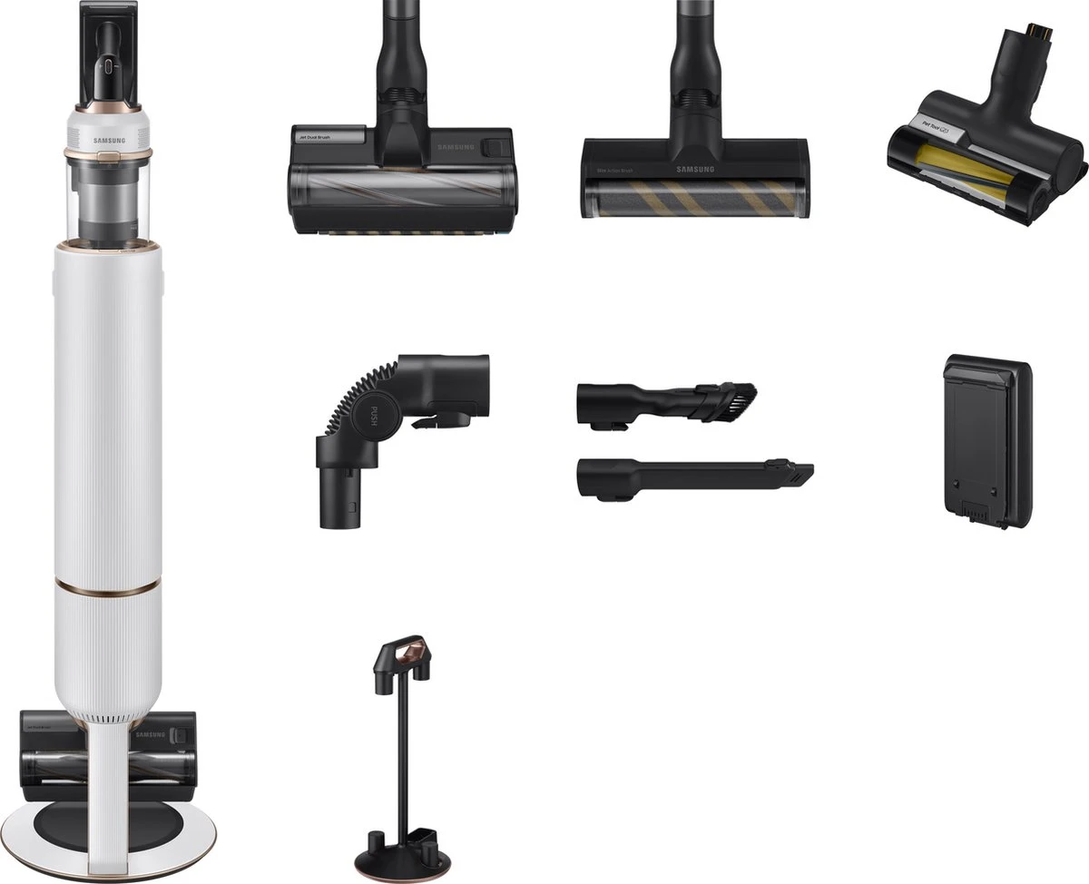 Samsung Bespoke Jet - VS20A95843W - Steelstofzuiger Misty White 4 Samsung Bespoke Jet - VS20A95843W - Steelstofzuiger Misty White - Afbeelding 4