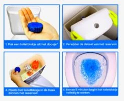 Merkloos Toiletblokjes Voor Inbouwreservoirs – WC-blokjes – Toiletblokken In Een Voordeelverpakking – 30 Stuks -Huishoudelijke Benodigdheden 1200x976 2